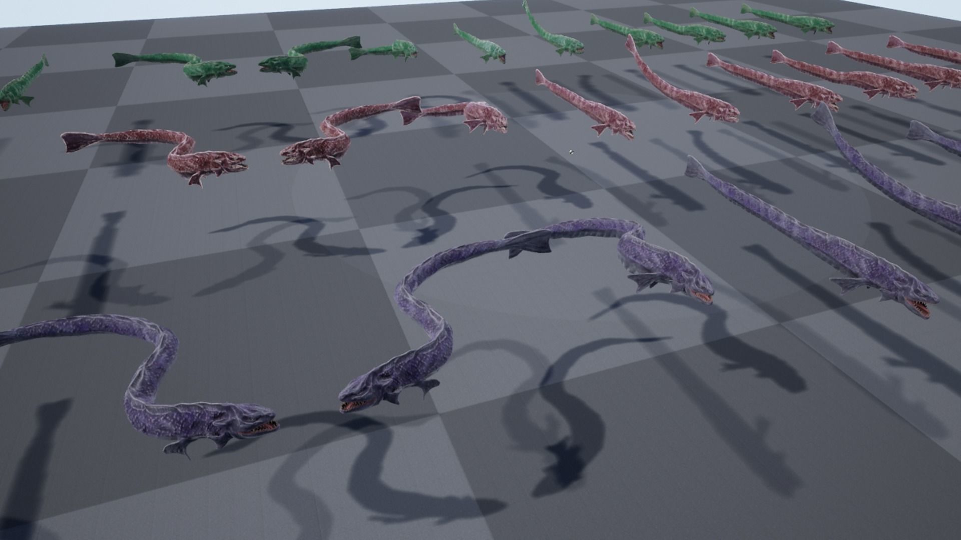 Sea snake Low-poly 3D model_23