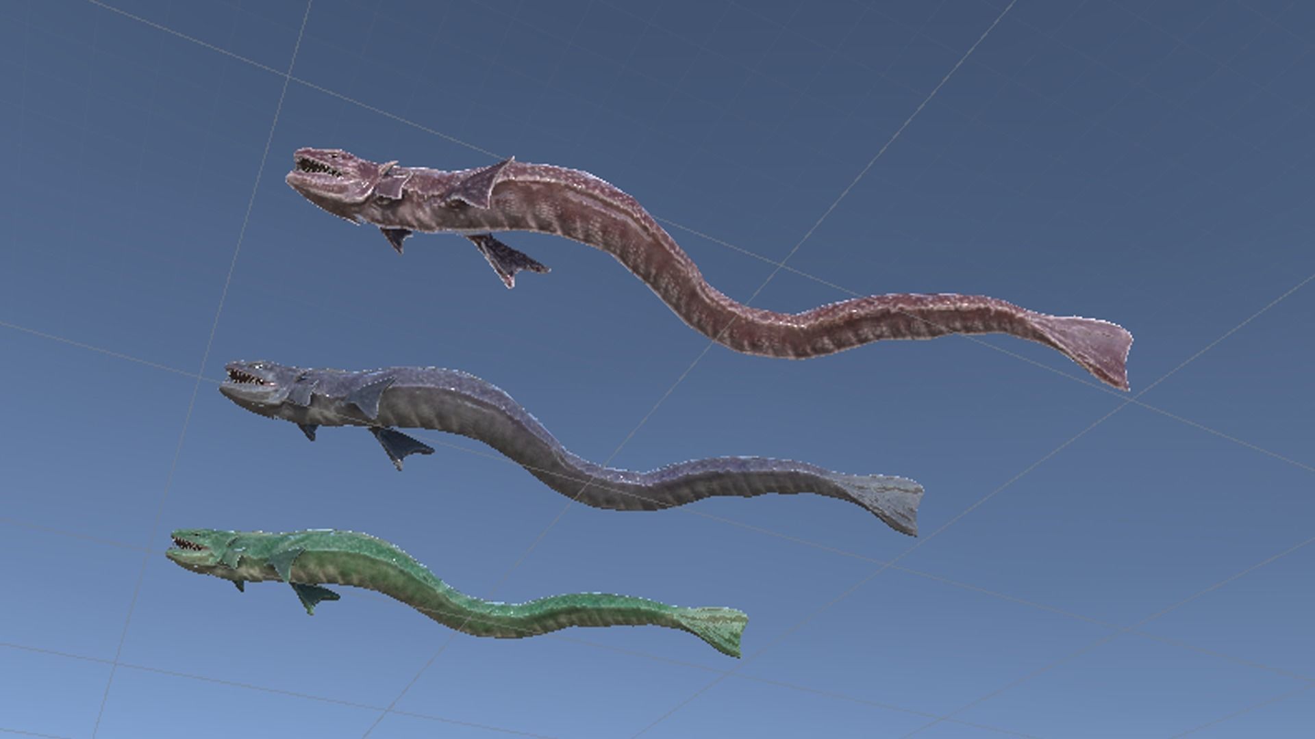 Sea snake Low-poly 3D model_20