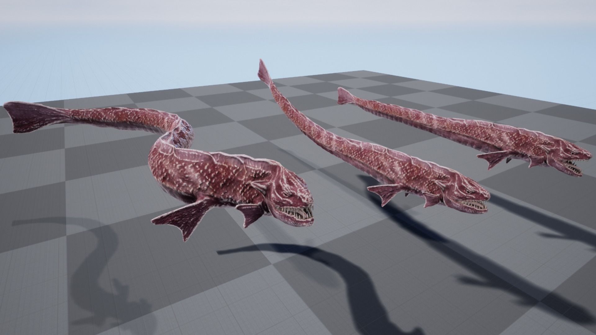 Sea snake Low-poly 3D model_27