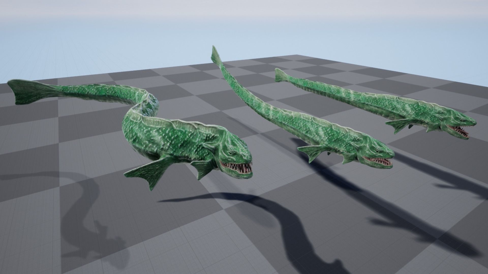 Sea snake Low-poly 3D model_28