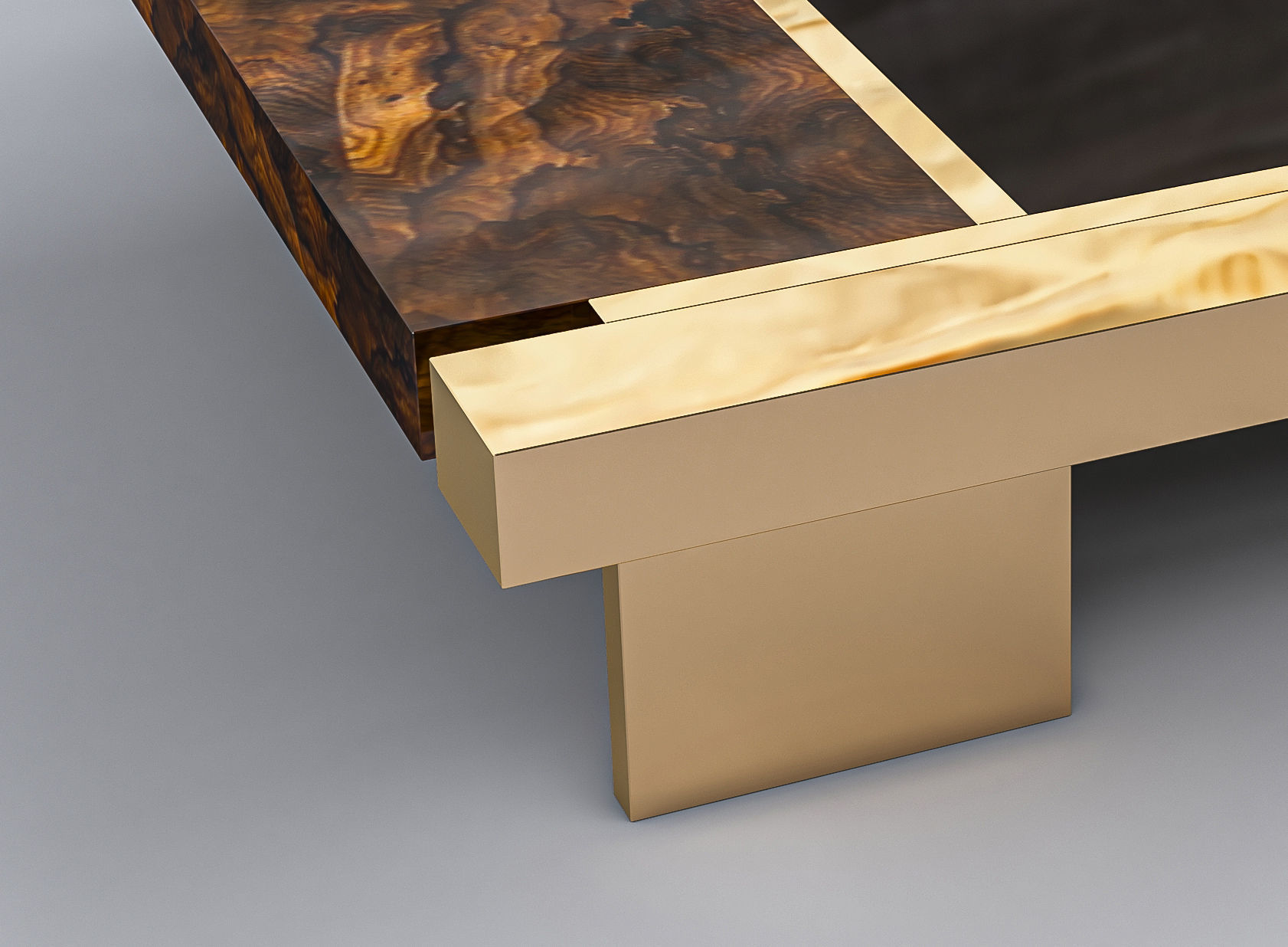 Biarritz Coffee Table Low-poly 3D model_1