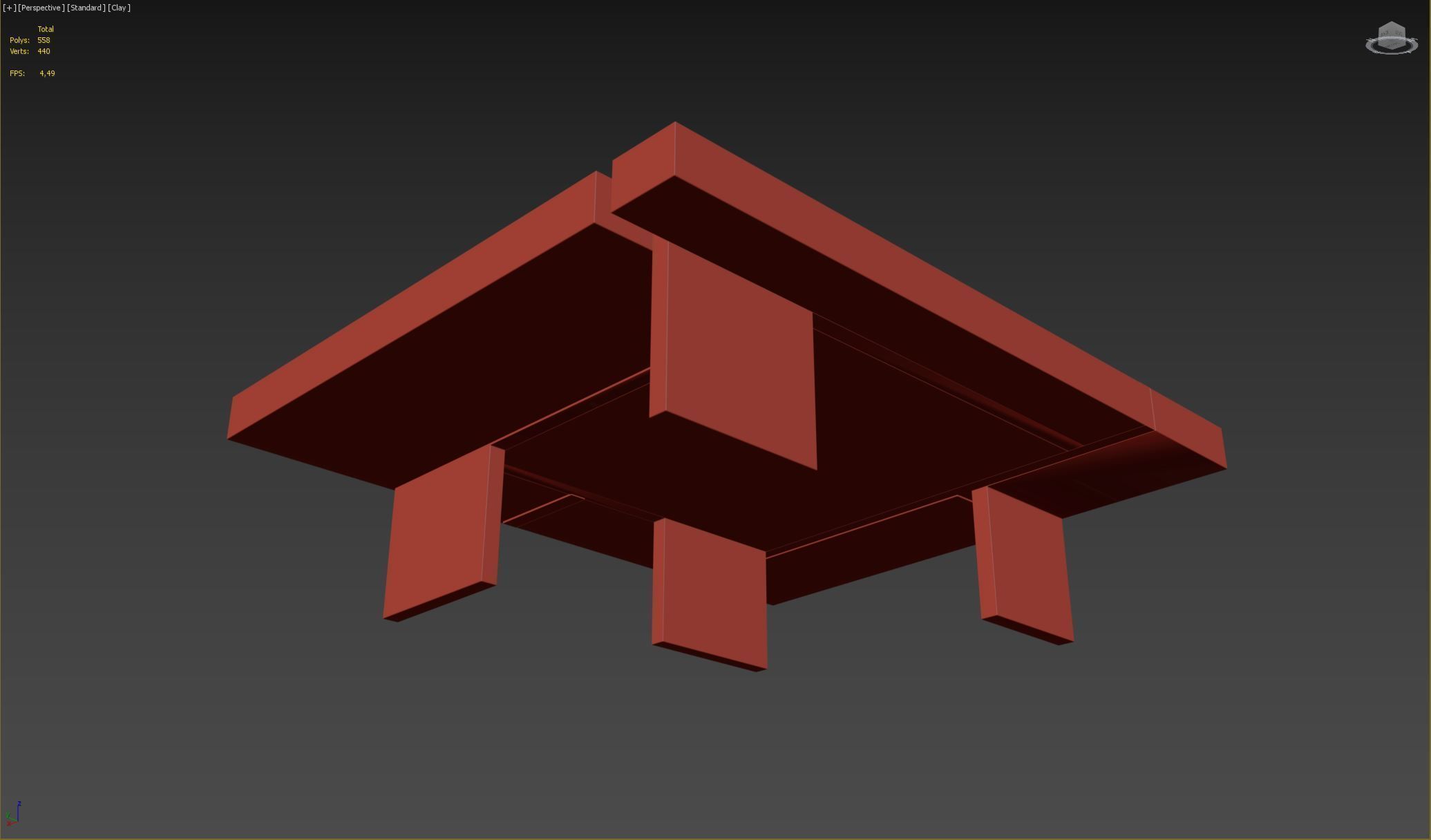 Biarritz Coffee Table Low-poly 3D model_4