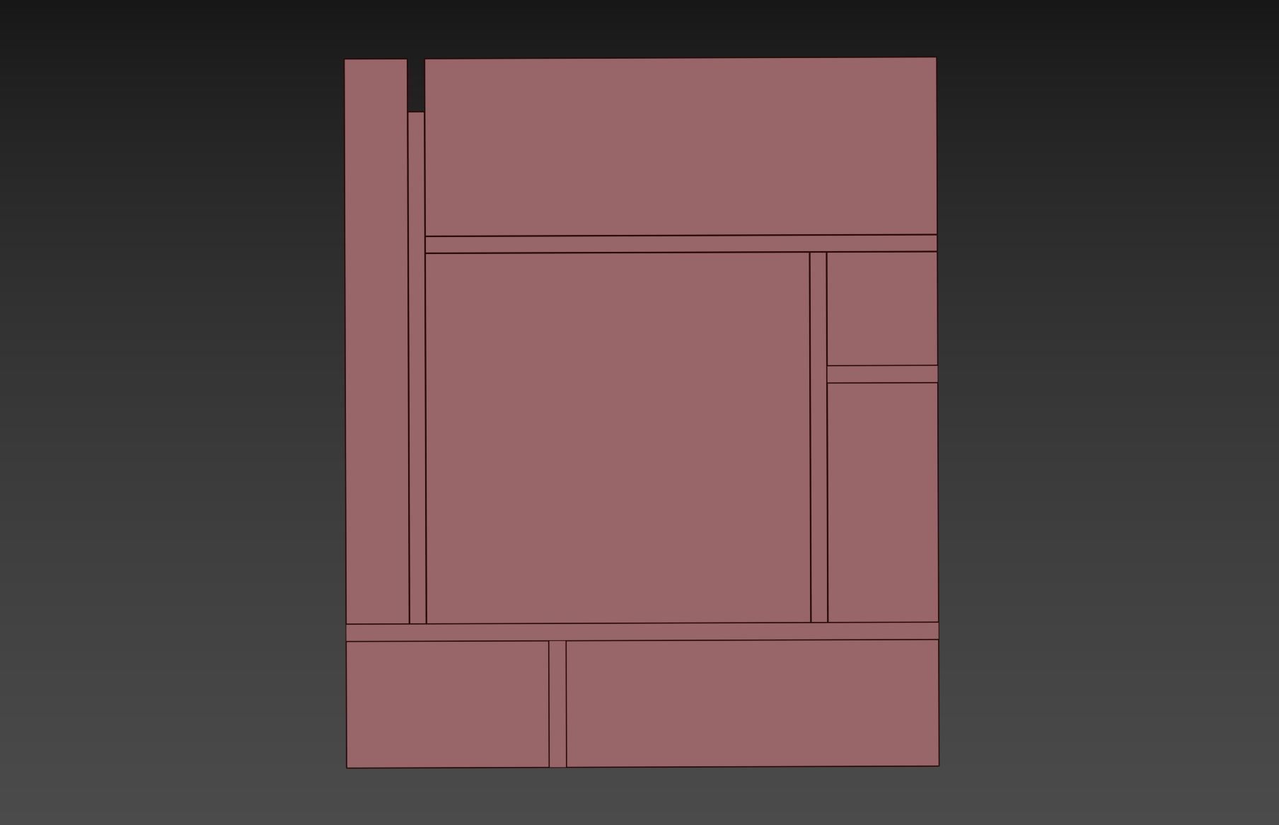 Biarritz Coffee Table Low-poly 3D model_5