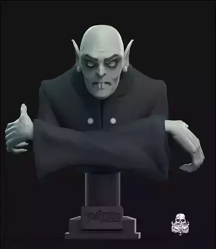 nosferatu bust fan art 3D print model