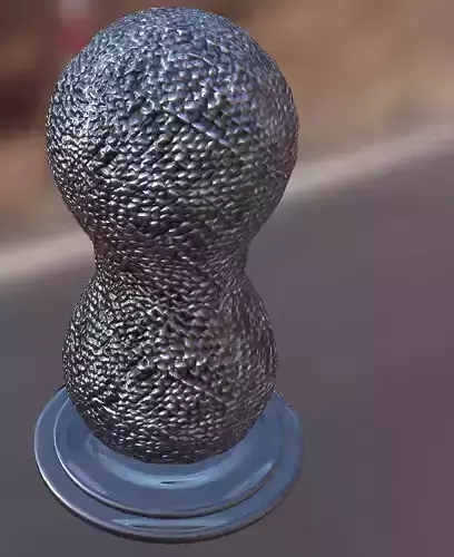 Silver Metallic art piece or prop