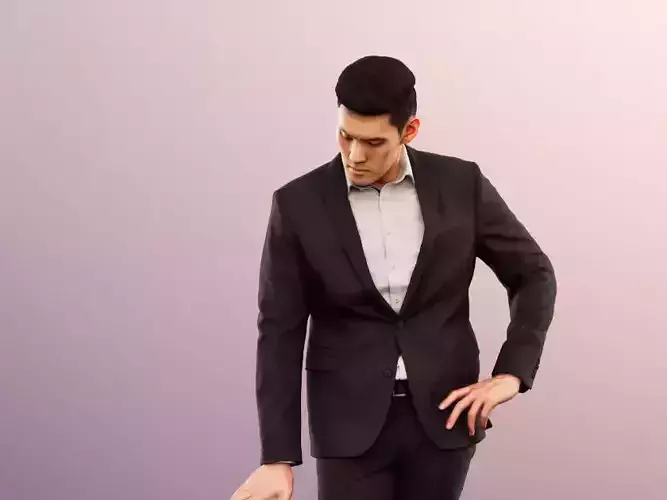 Karl 12693 - Asian Business Man Standing