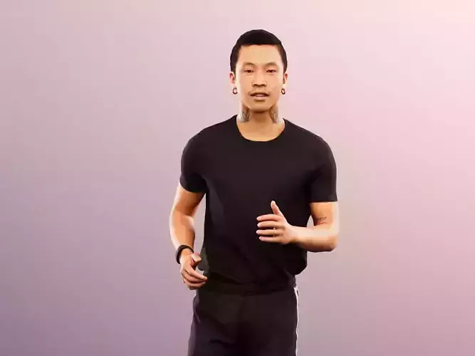 Henrik 12560 - Running Asian Man