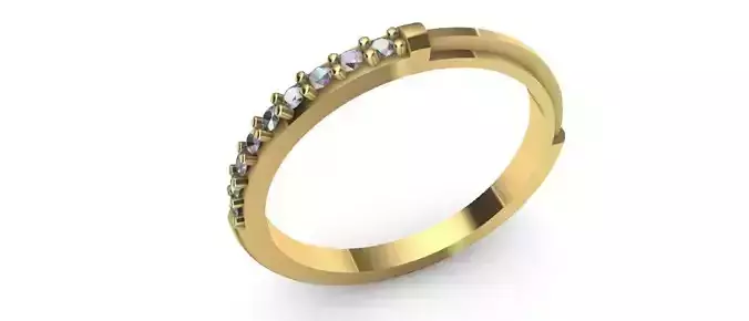 Enamel Ring with diamonds