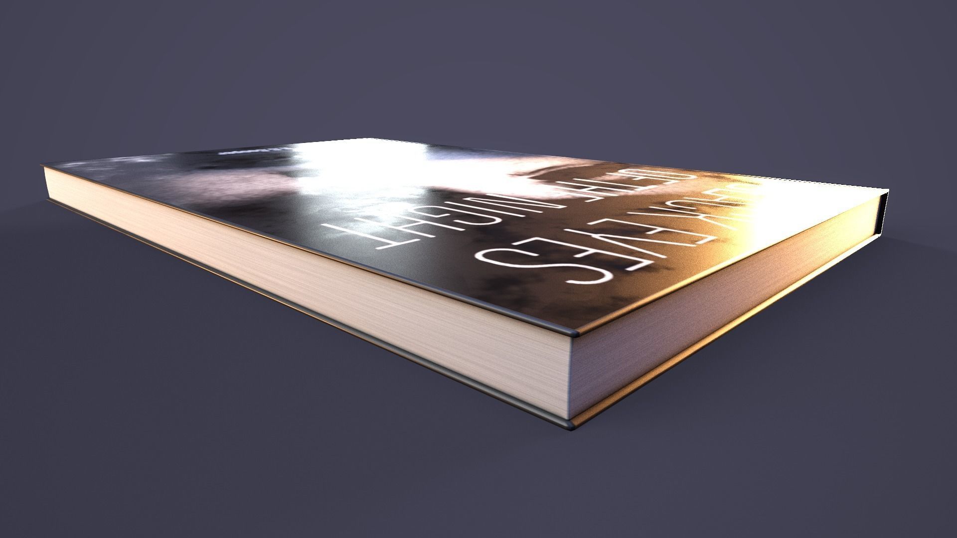 Hardback Book Low-poly 3D model_4