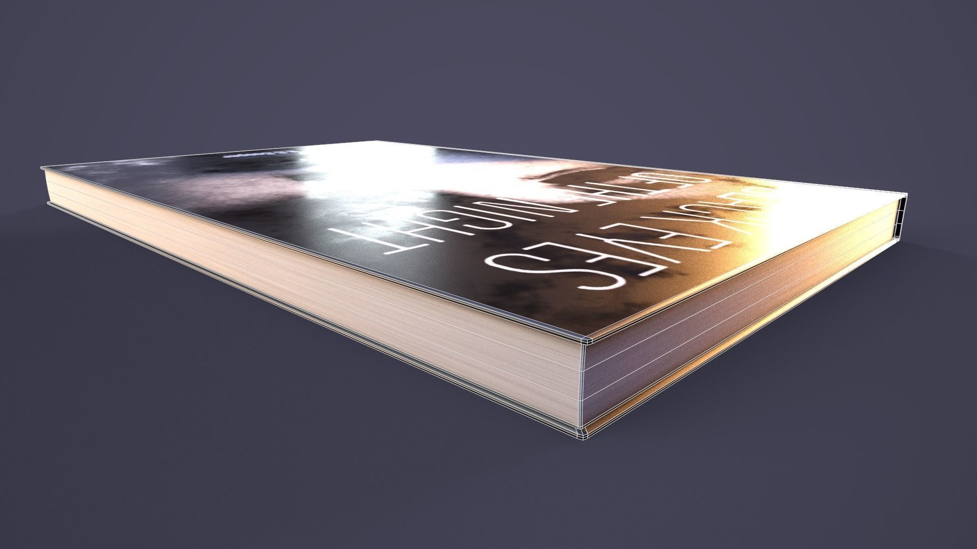 Hardback Book Low-poly 3D model_11