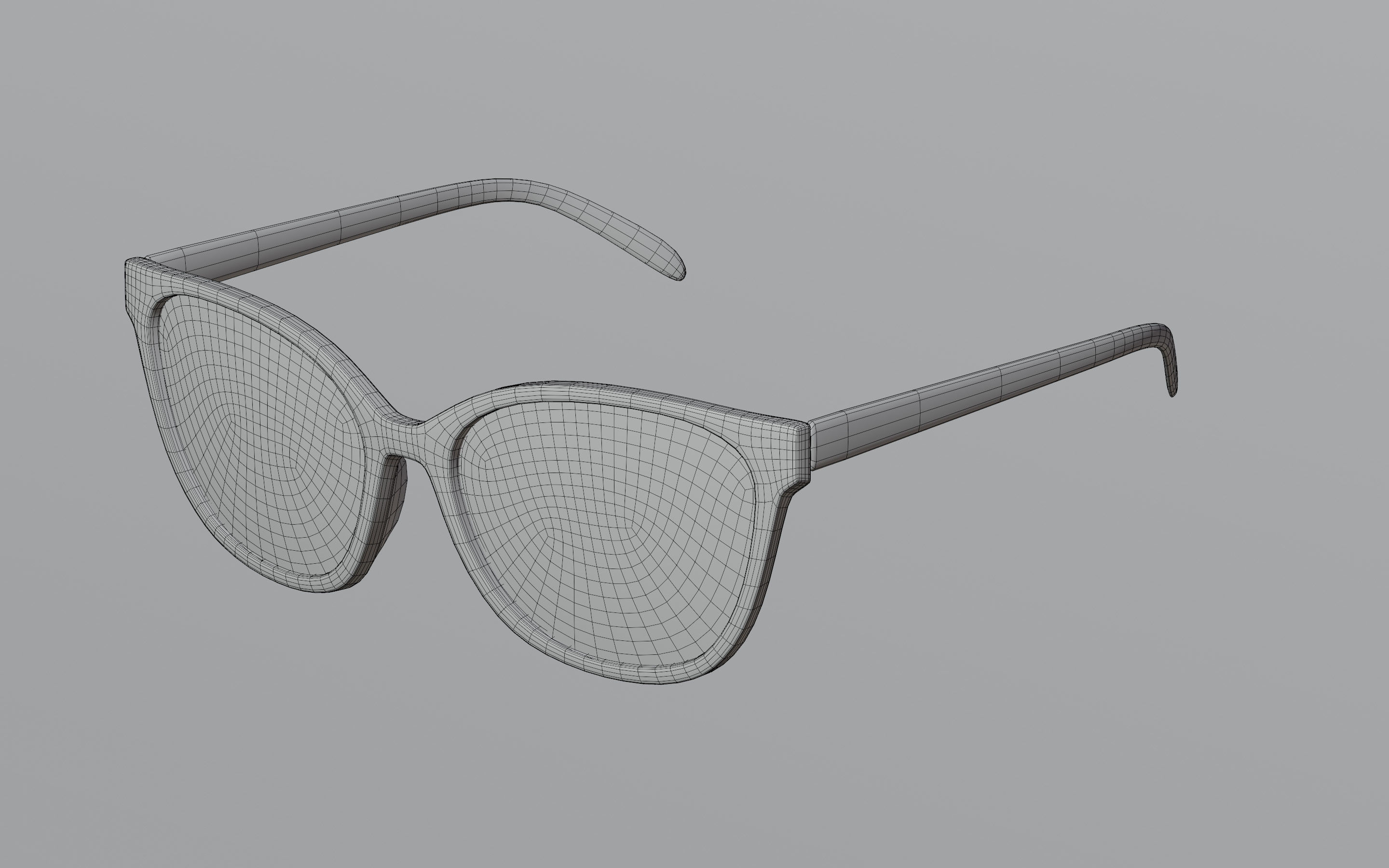 Humano Glasses 01 Low Poly PBR Game Ready model Low-poly 3D model_3
