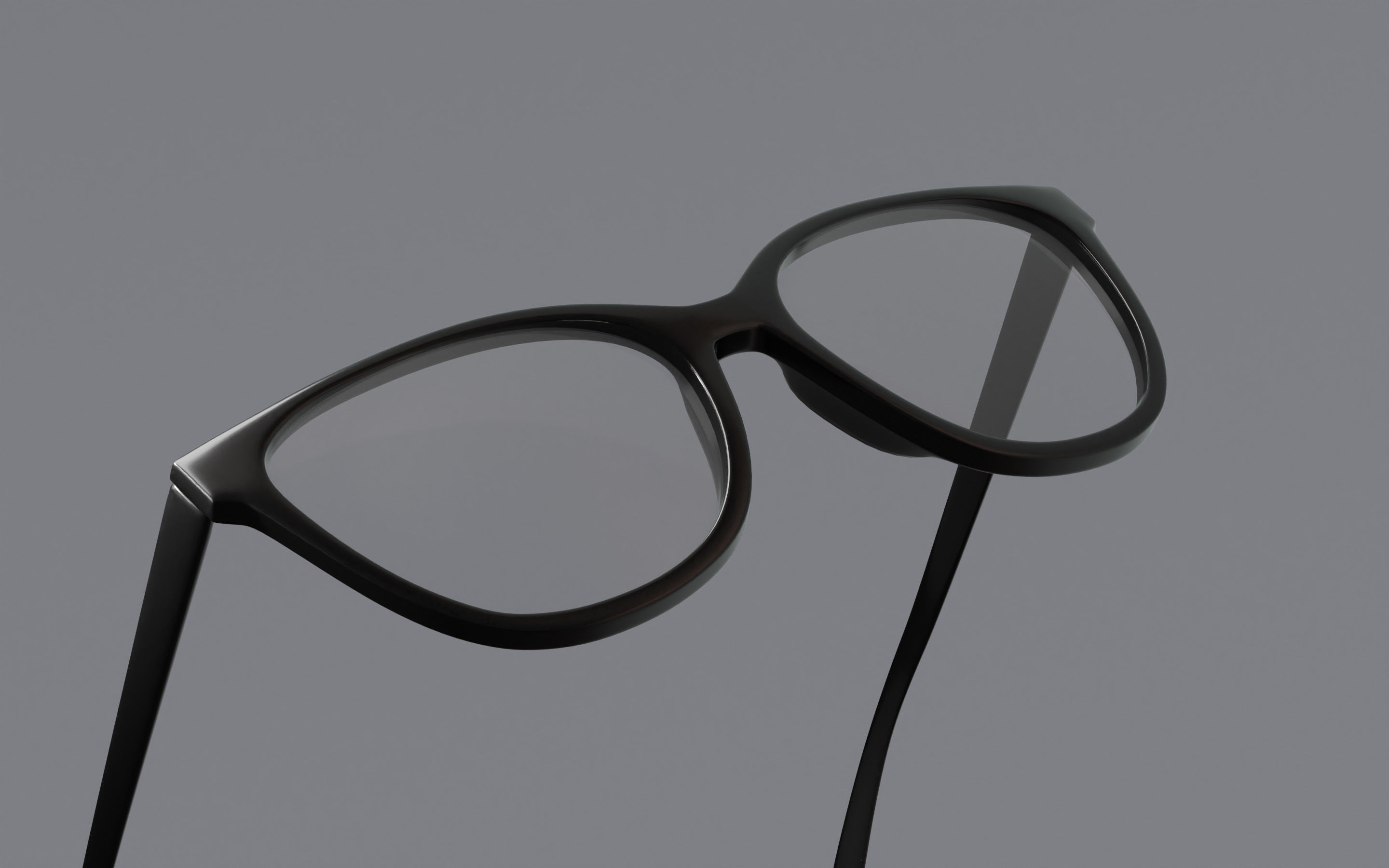 Humano Glasses 01 Low Poly PBR Game Ready model Low-poly 3D model_4