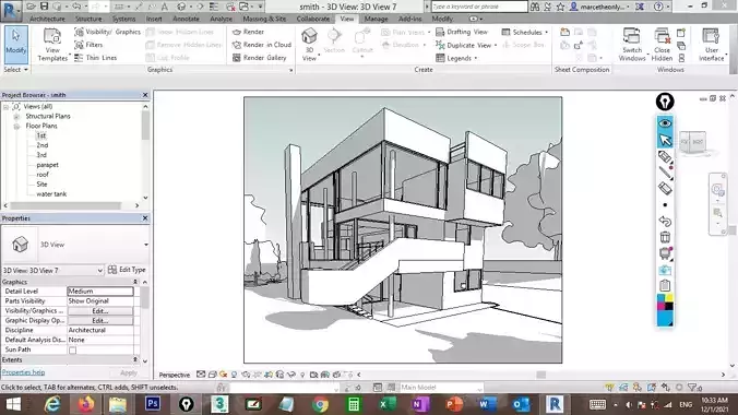 Smith Residence Revit model 