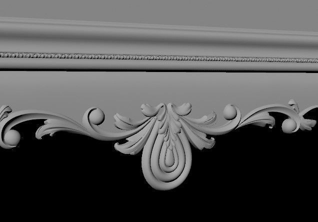 bed High quality 3d models for processing on a cnc machine 3D model_8