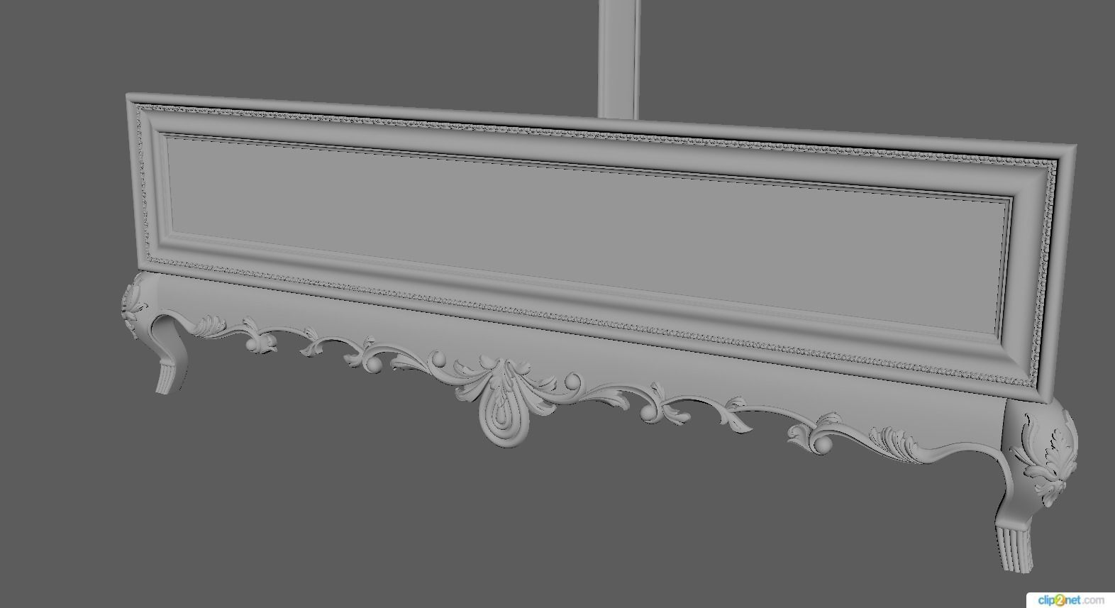 bed High quality 3d models for processing on a cnc machine 3D model_4