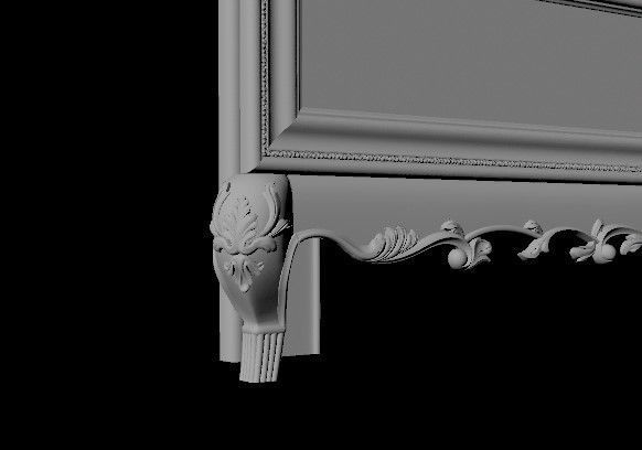 bed High quality 3d models for processing on a cnc machine 3D model_7