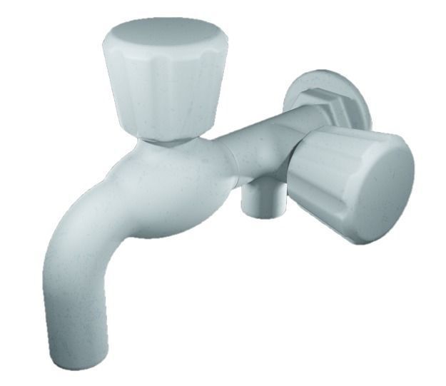 Spectacular Two Way Plastic Tap Low-poly 3D model_1