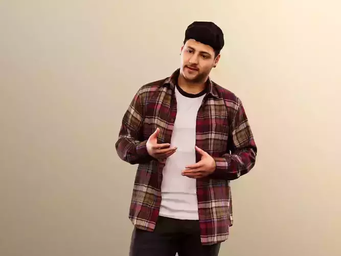 Sahin 12180 - Standing Mediterranean Man Talking