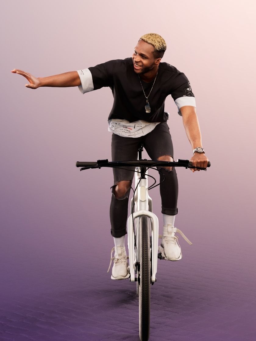 Maverick 12155 - Cycling Black Man Low-poly 3D model_2