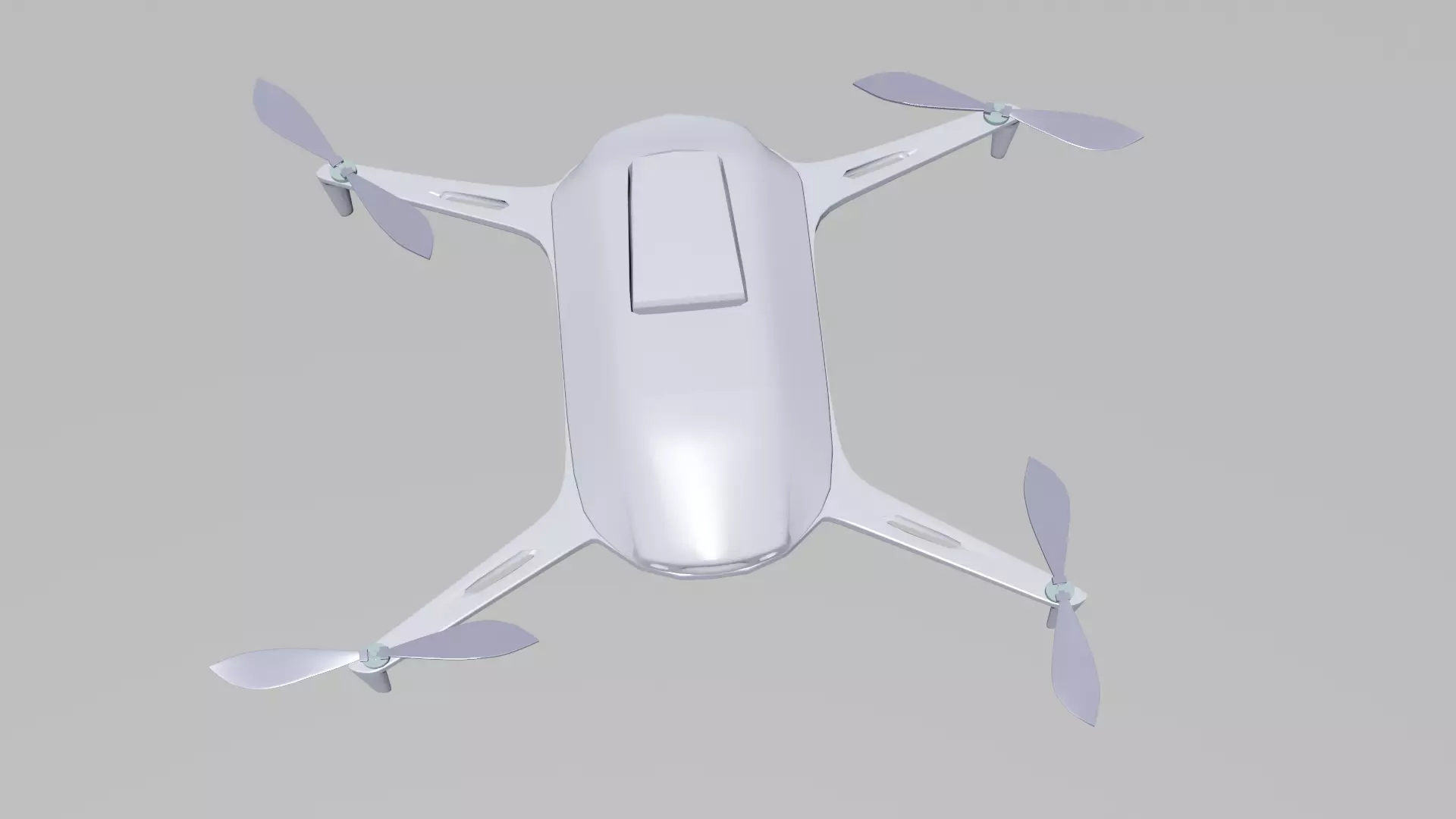 Panthom dji phantom drone Low-poly 3D model_0