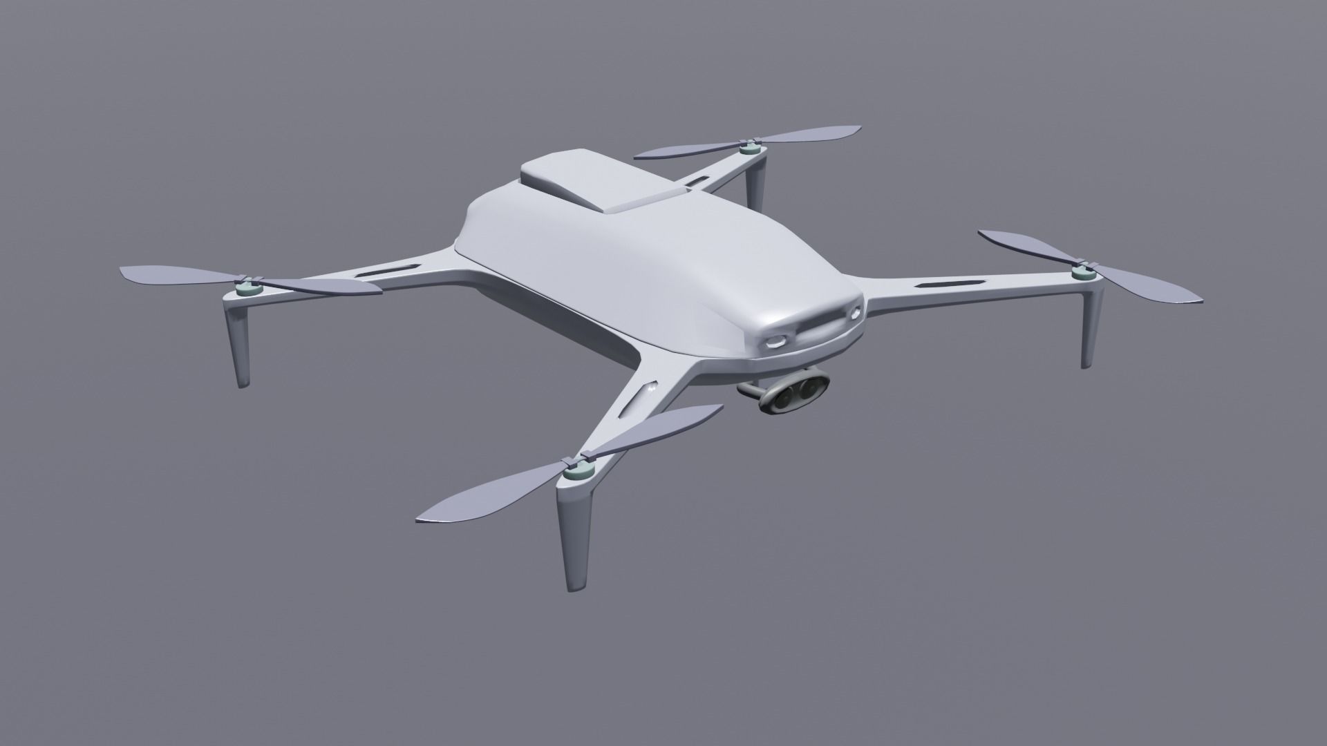 Panthom dji phantom drone Low-poly 3D model_3