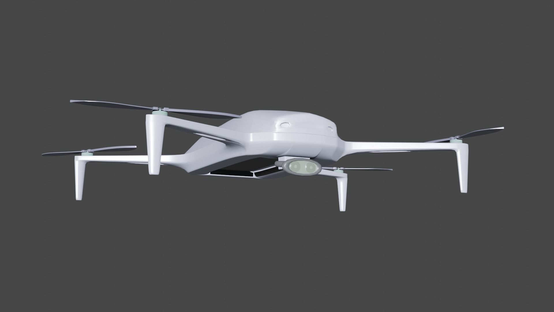 Panthom dji phantom drone Low-poly 3D model_5