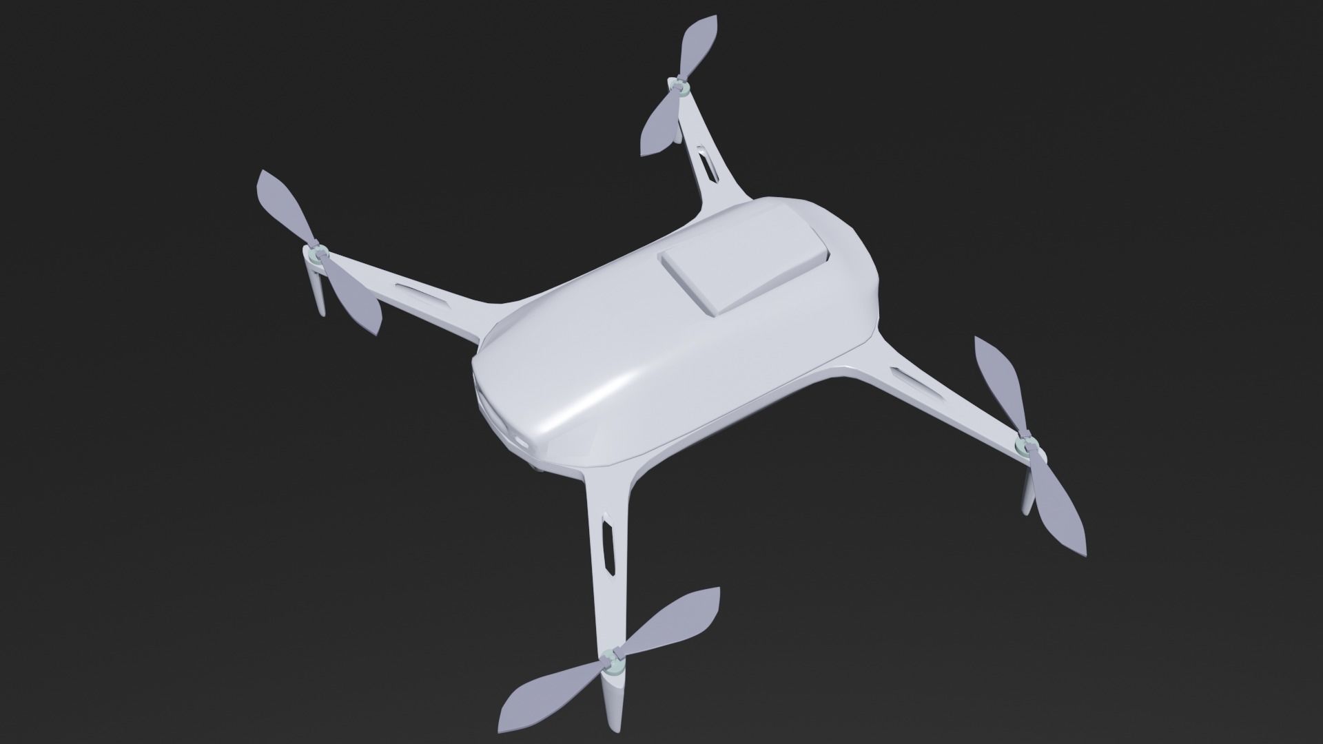 Panthom dji phantom drone Low-poly 3D model_11