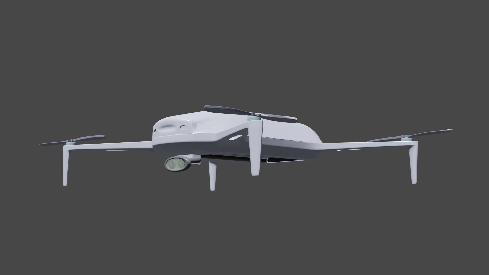 Panthom dji phantom drone Low-poly 3D model_4