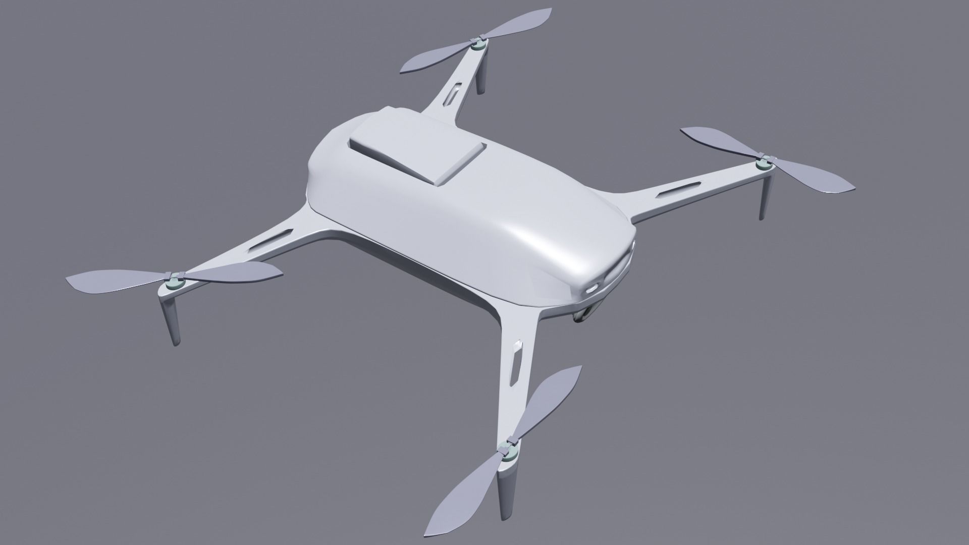Panthom dji phantom drone Low-poly 3D model_1