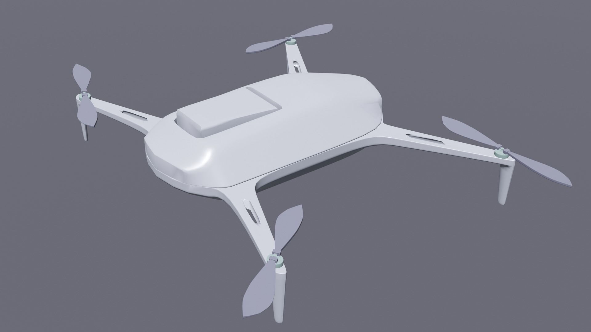 Panthom dji phantom drone Low-poly 3D model_7
