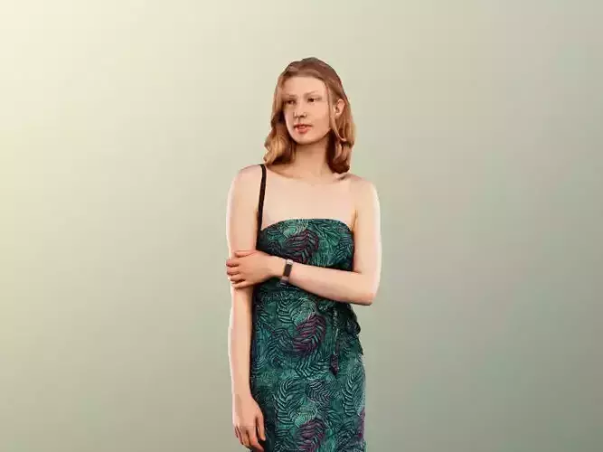 Janna 12022 - Woman Standing In Dress