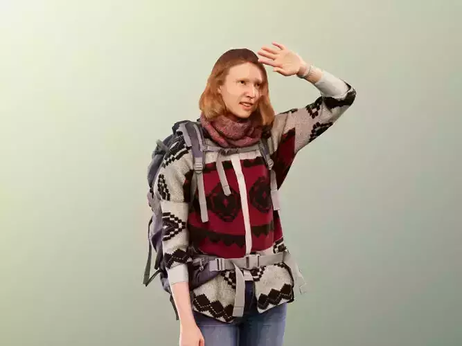 Janna 12021 - Casual Woman With Backpack