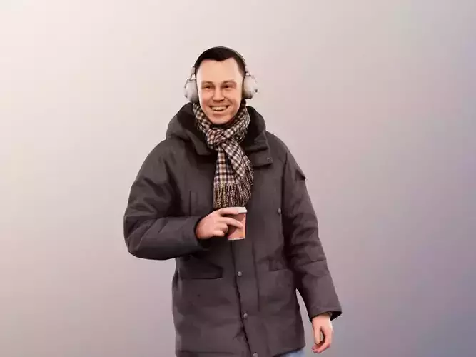 Nick 11544 - Standing Man In Winter Outfit