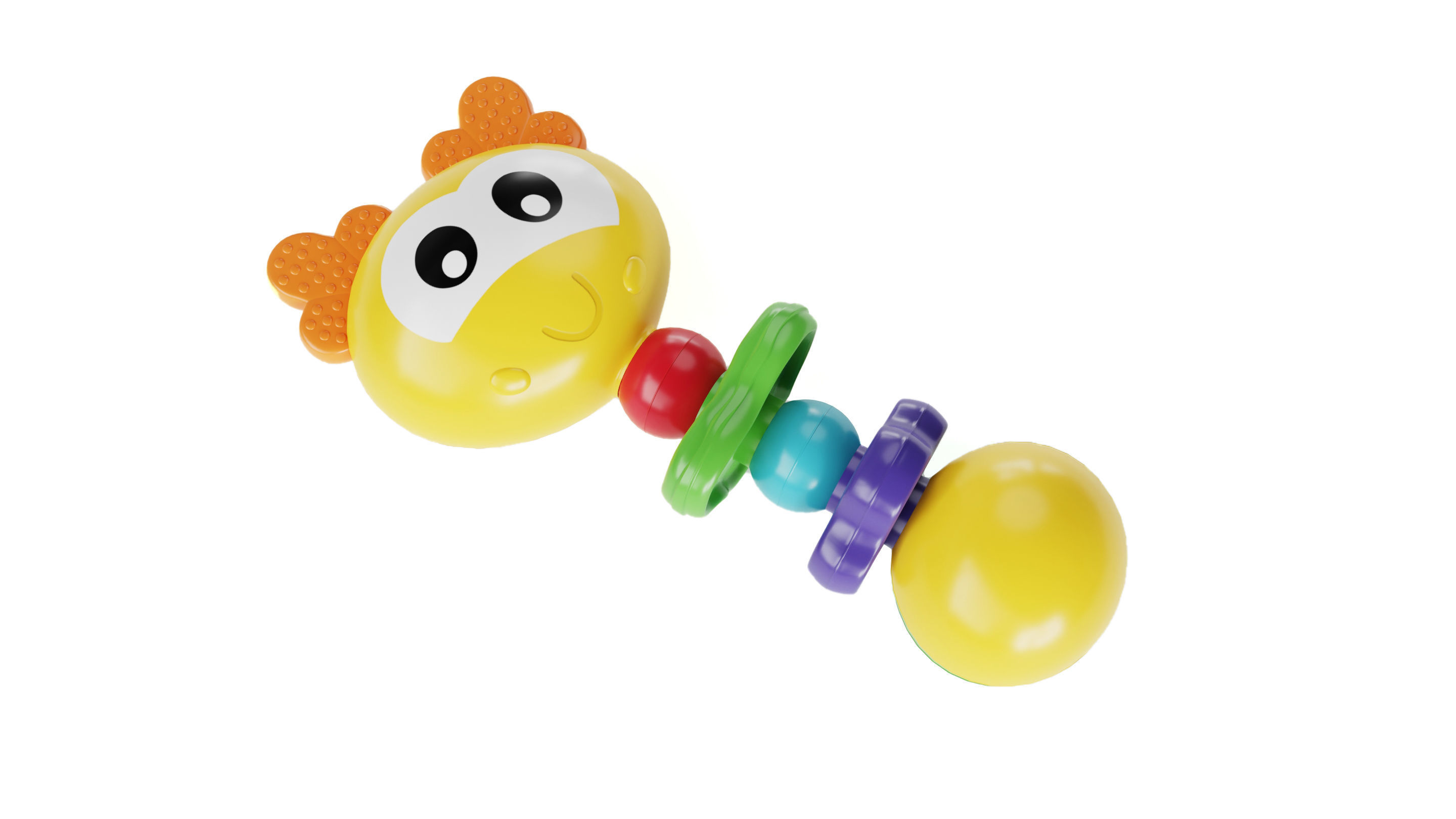 Baby Rattle 01 3D model_4