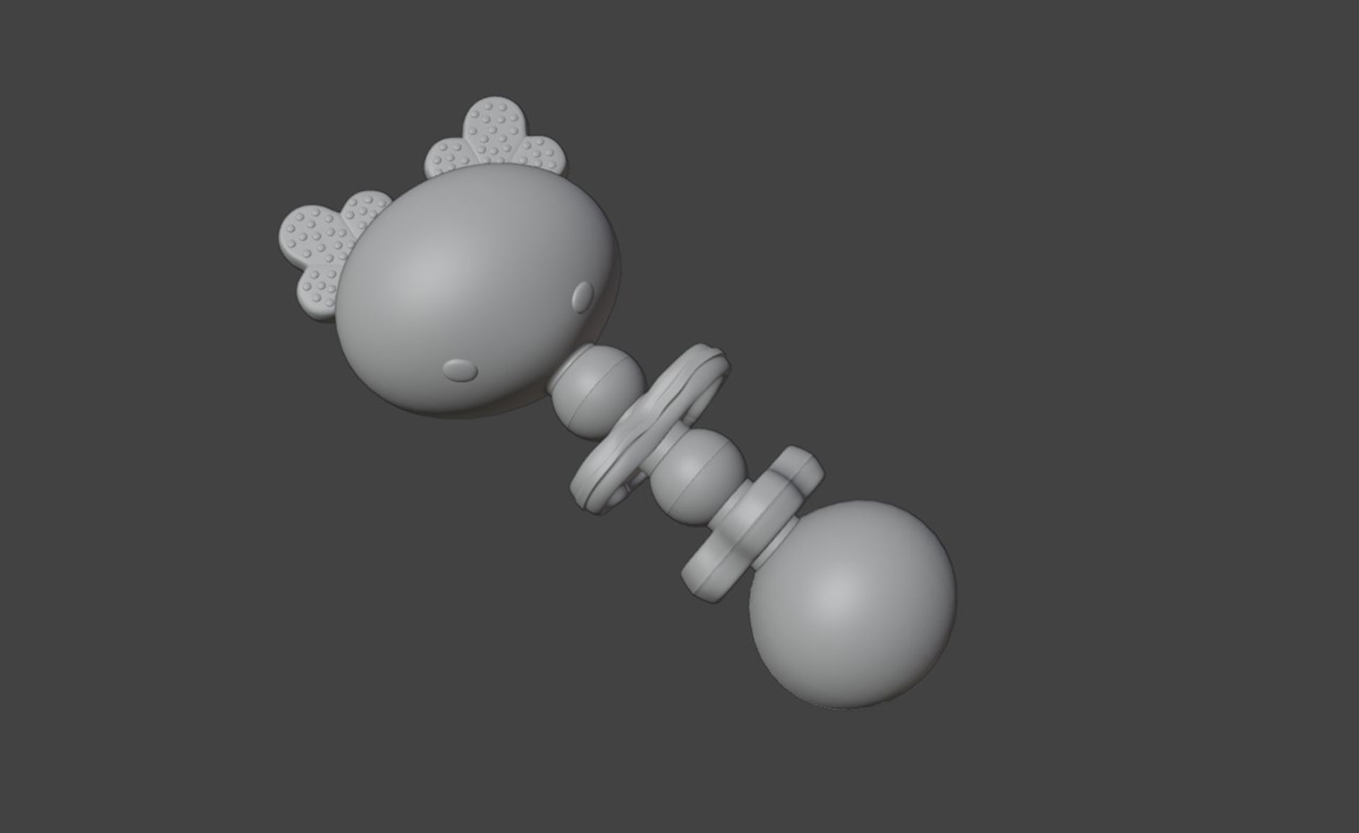 Baby Rattle 01 3D model_6