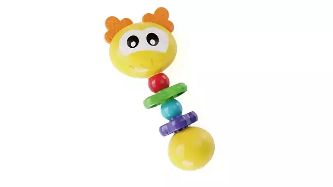 Baby Rattle 01 3D model
