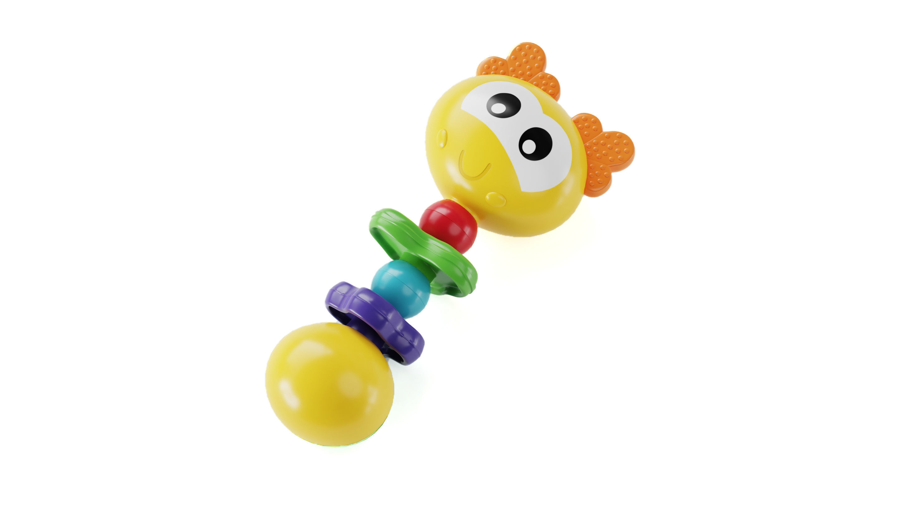 Baby Rattle 01 3D model_2