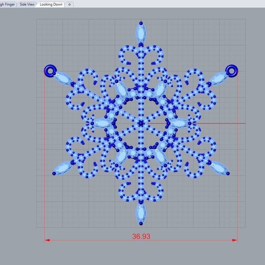 snow jewelry pendant 3D print model_6