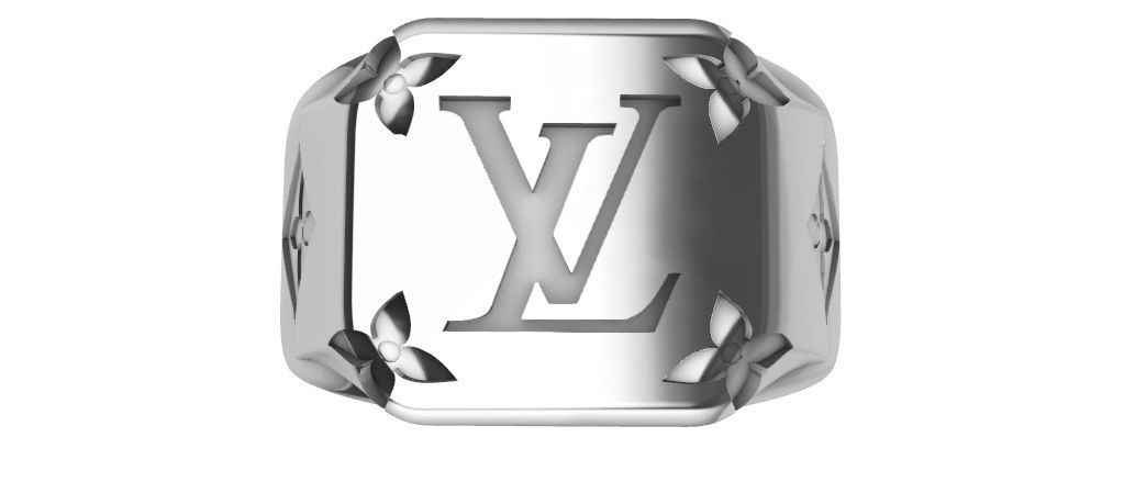 Louis Vuitton Desinger Ring 3D print model_1