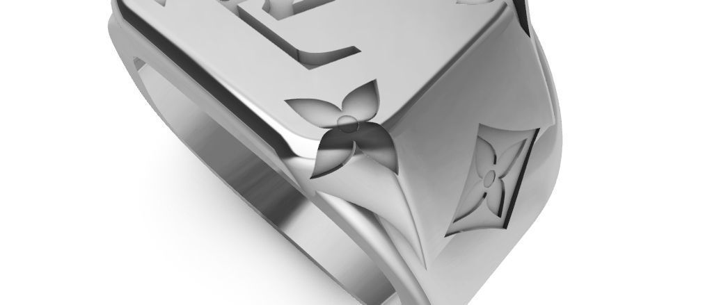 Louis Vuitton Desinger Ring 3D print model_2