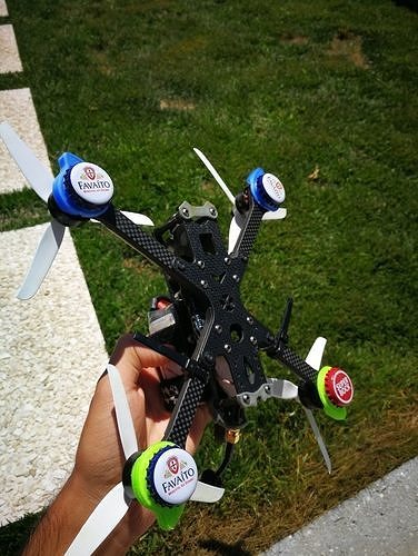 Universal Sliding landing gear for freestyle fpv drone 3D print 3D print model