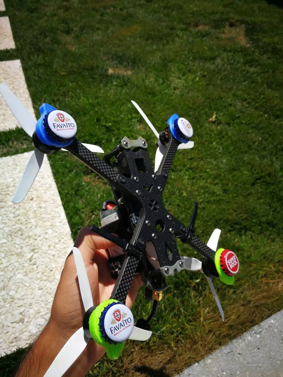 Universal Sliding landing gear for freestyle fpv drone 3D print 3D print model_0