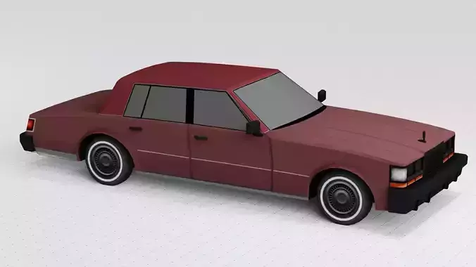 Low Poly Old Car