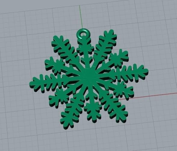 snow jewelry pendant 3D print model_7