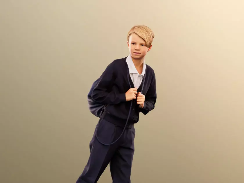 Markus 12492 - Walking Schoolboy With Backpack Low-poly 3D model_0
