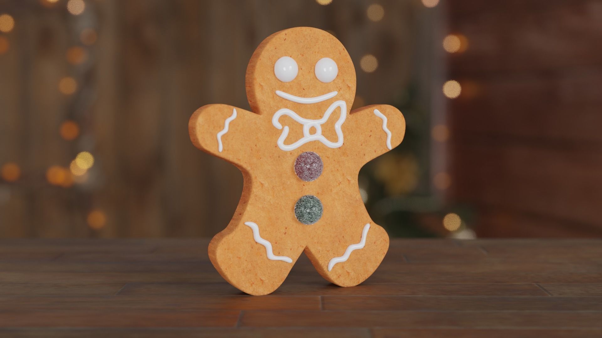 Gingerbread Man 3D model_27