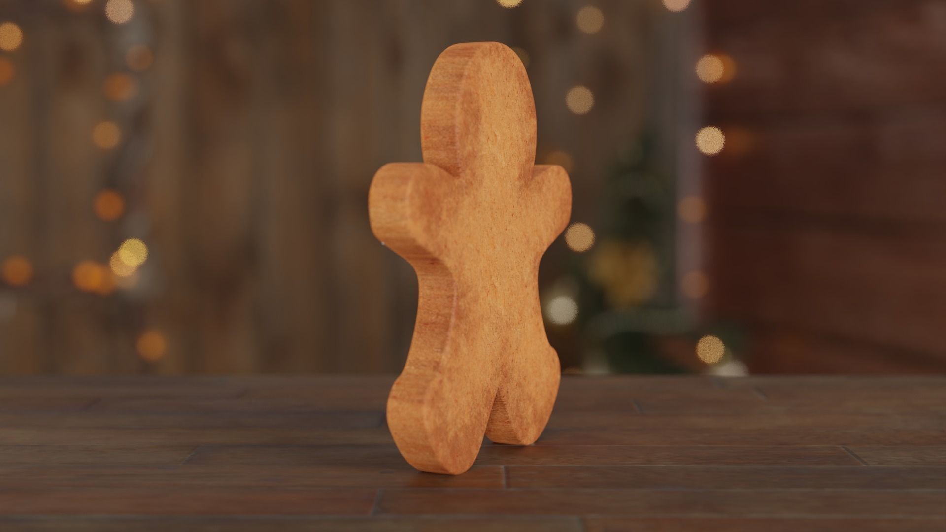 Gingerbread Man 3D model_8