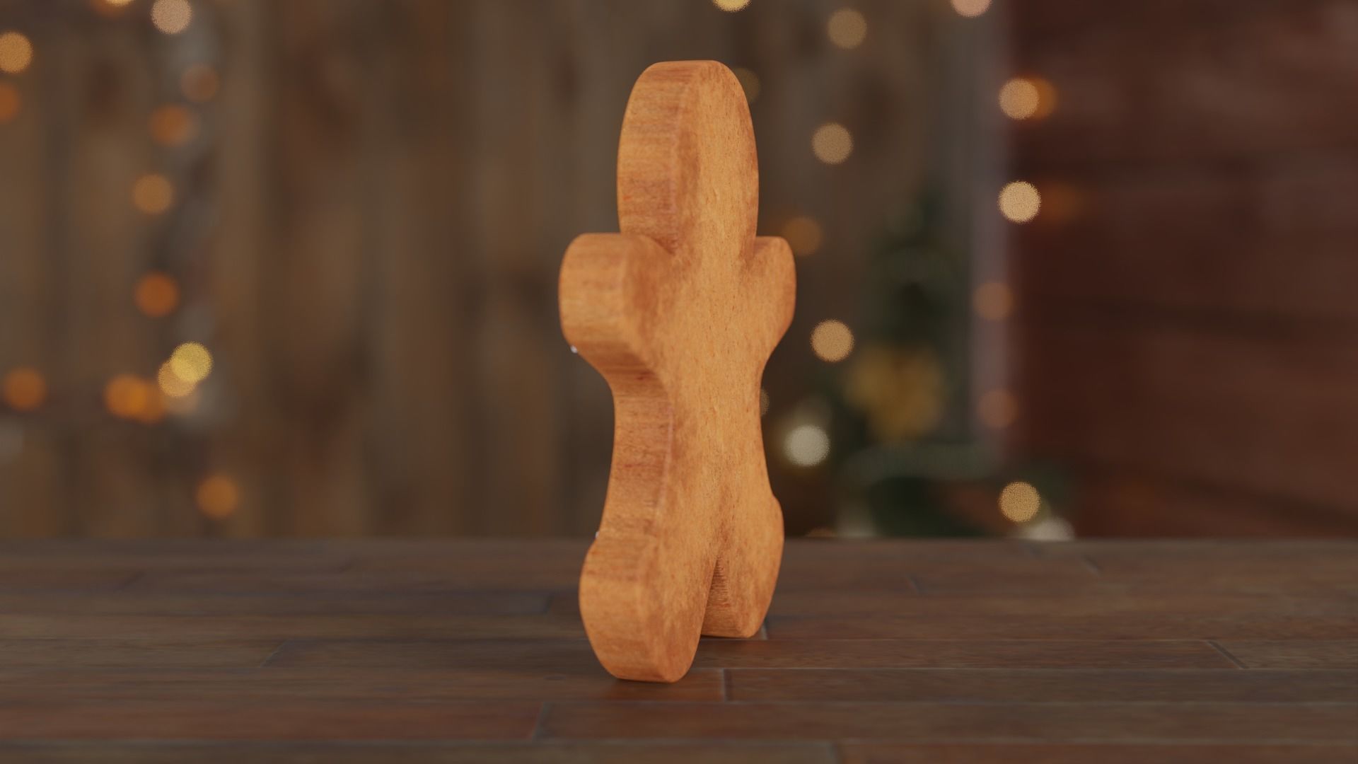 Gingerbread Man 3D model_10