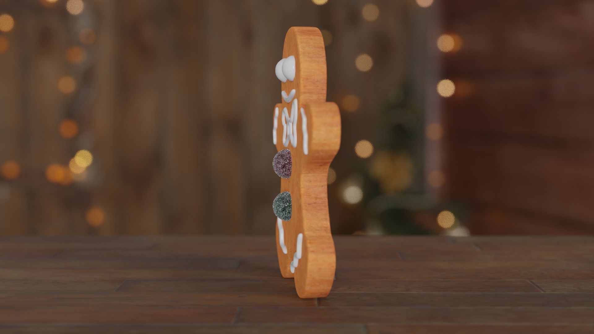 Gingerbread Man 3D model_19