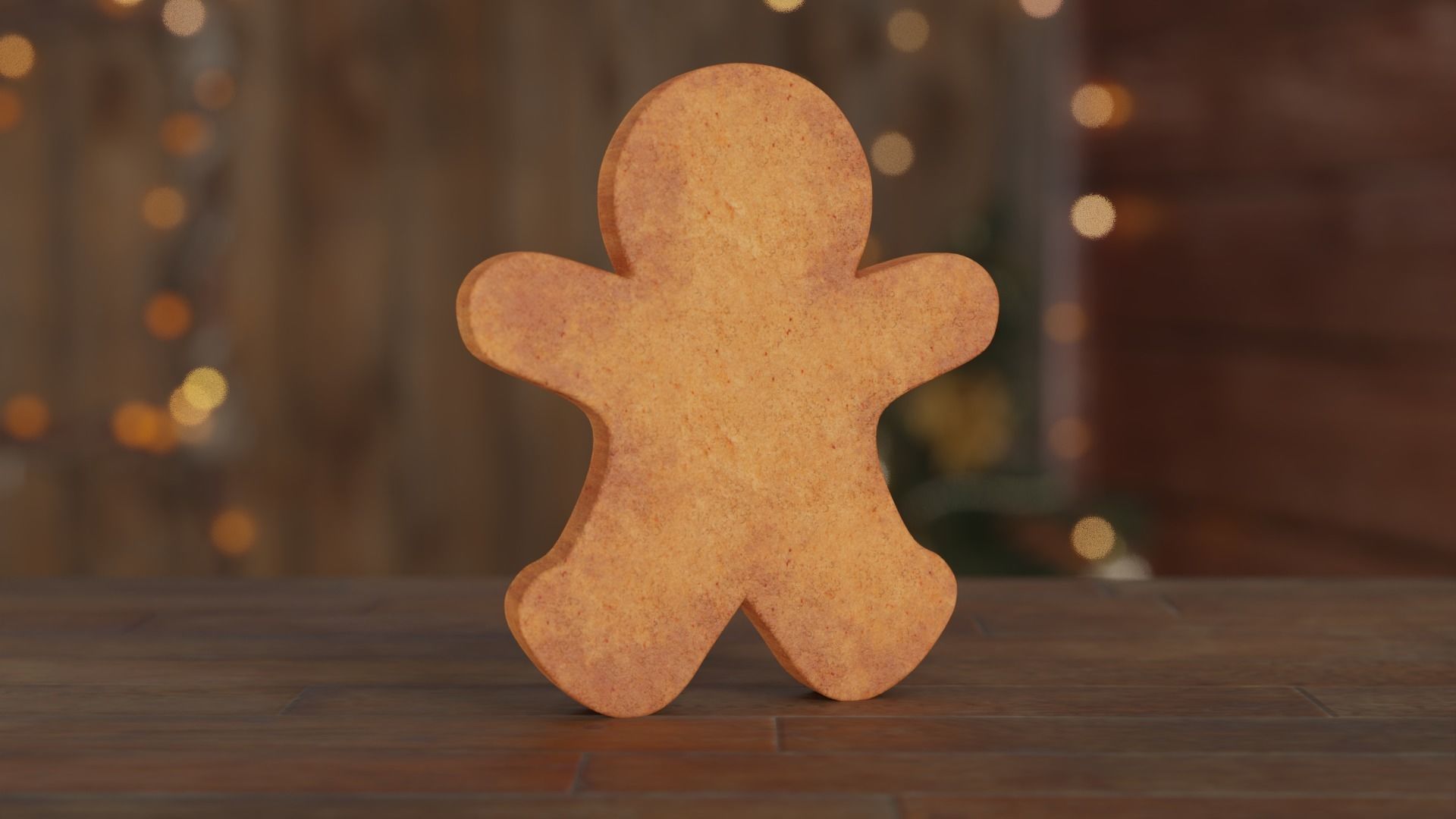 Gingerbread Man 3D model_5